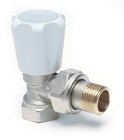 Клапан ручной регулирующий угловой 1/2"х1/2" , от производителя Prado